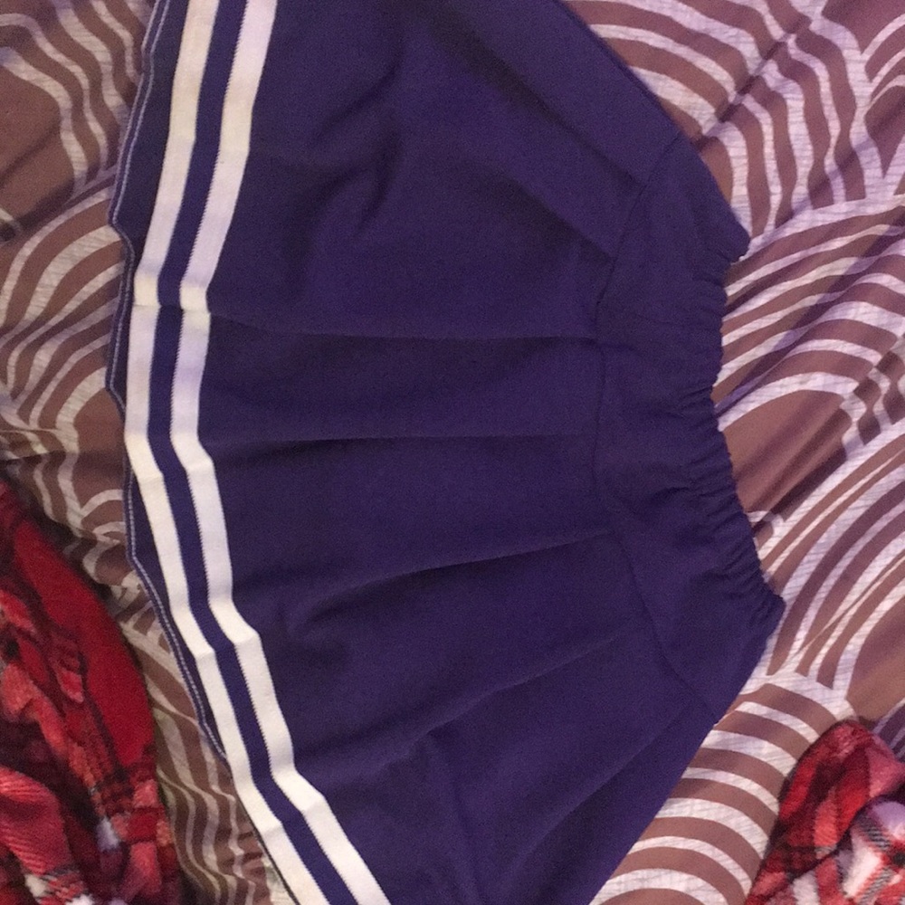 Purple and white mini skirt for sports or normal attire